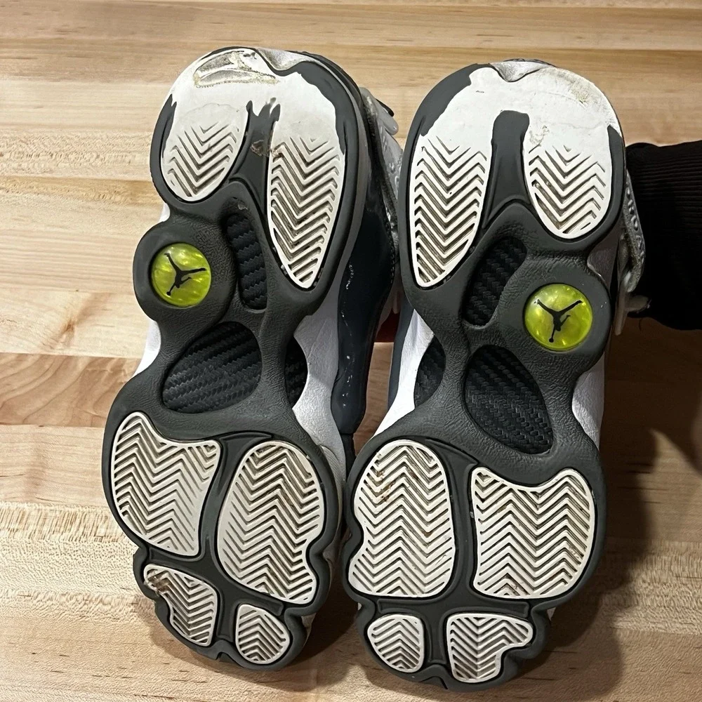 Jordan 6 Rings White‎ Cool Grey High Top Retro Sneaker, Youth Size 5.5